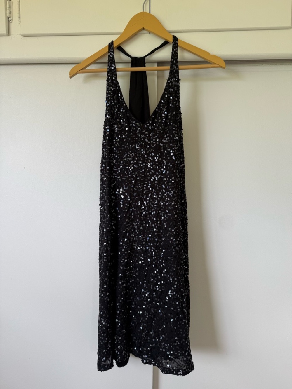 Eileen Fisher 100% Silk Sequin Slip Midi Dress